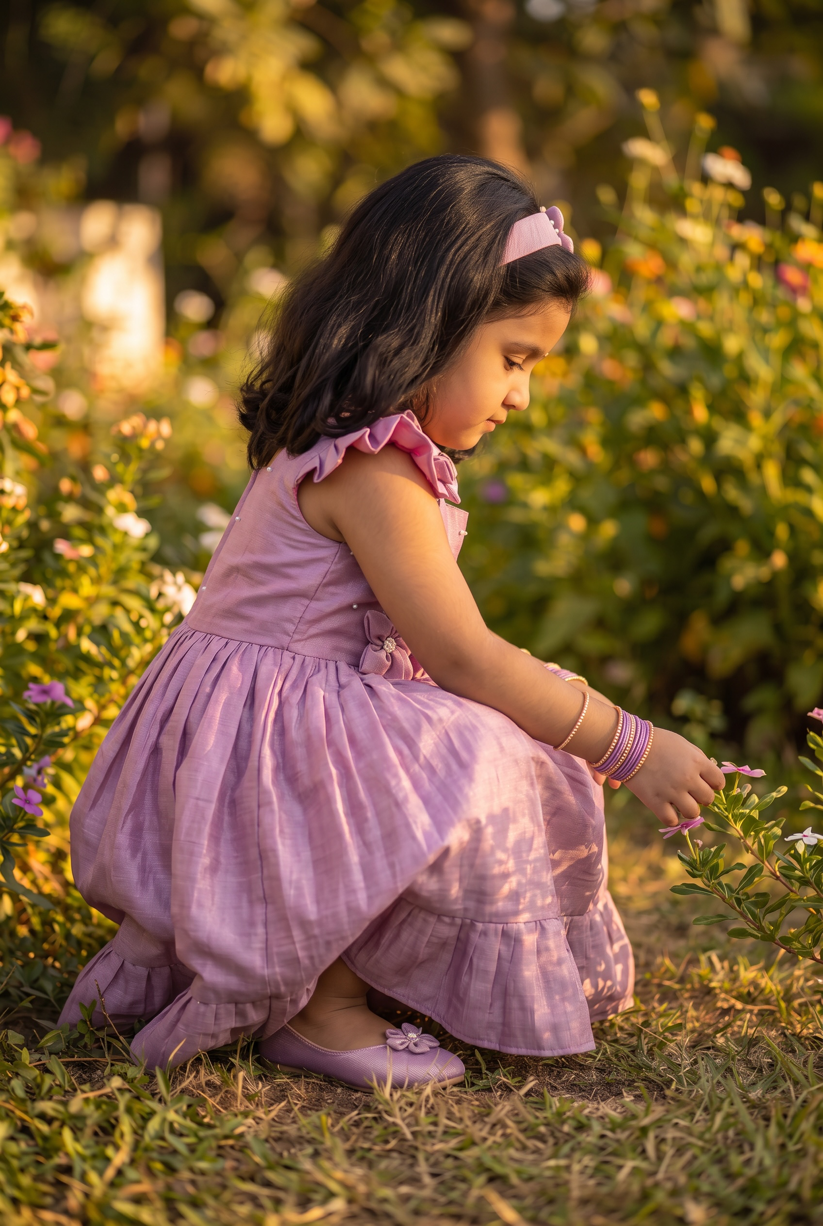 Laya - Baby pink Elegant Pure tissue cotton frocks for kids to children