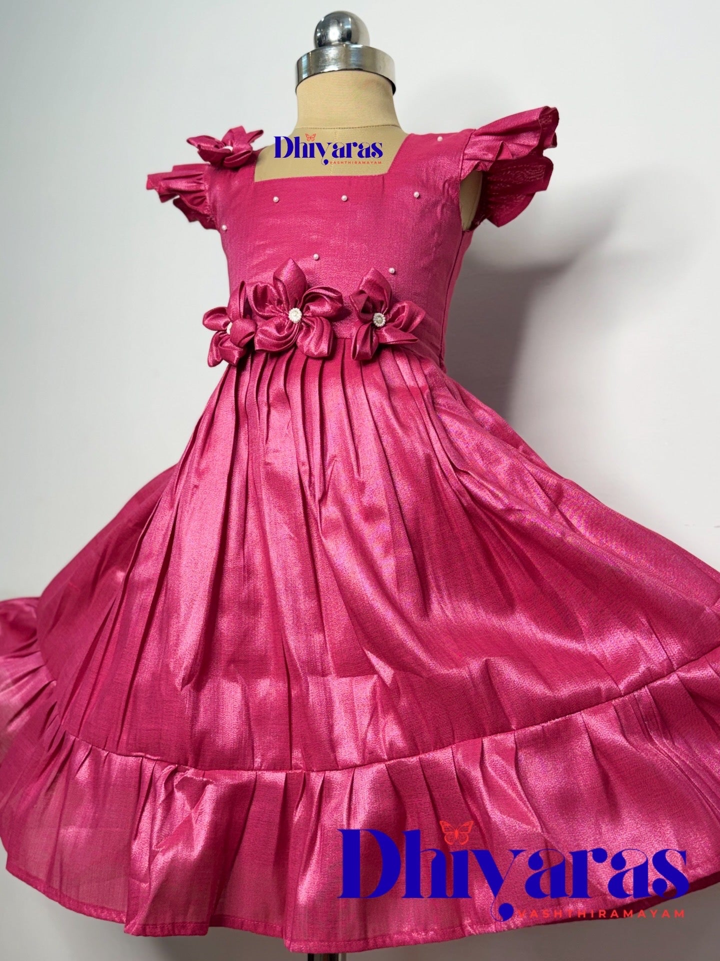 Elegant Pure tissue cotton frocks for kids