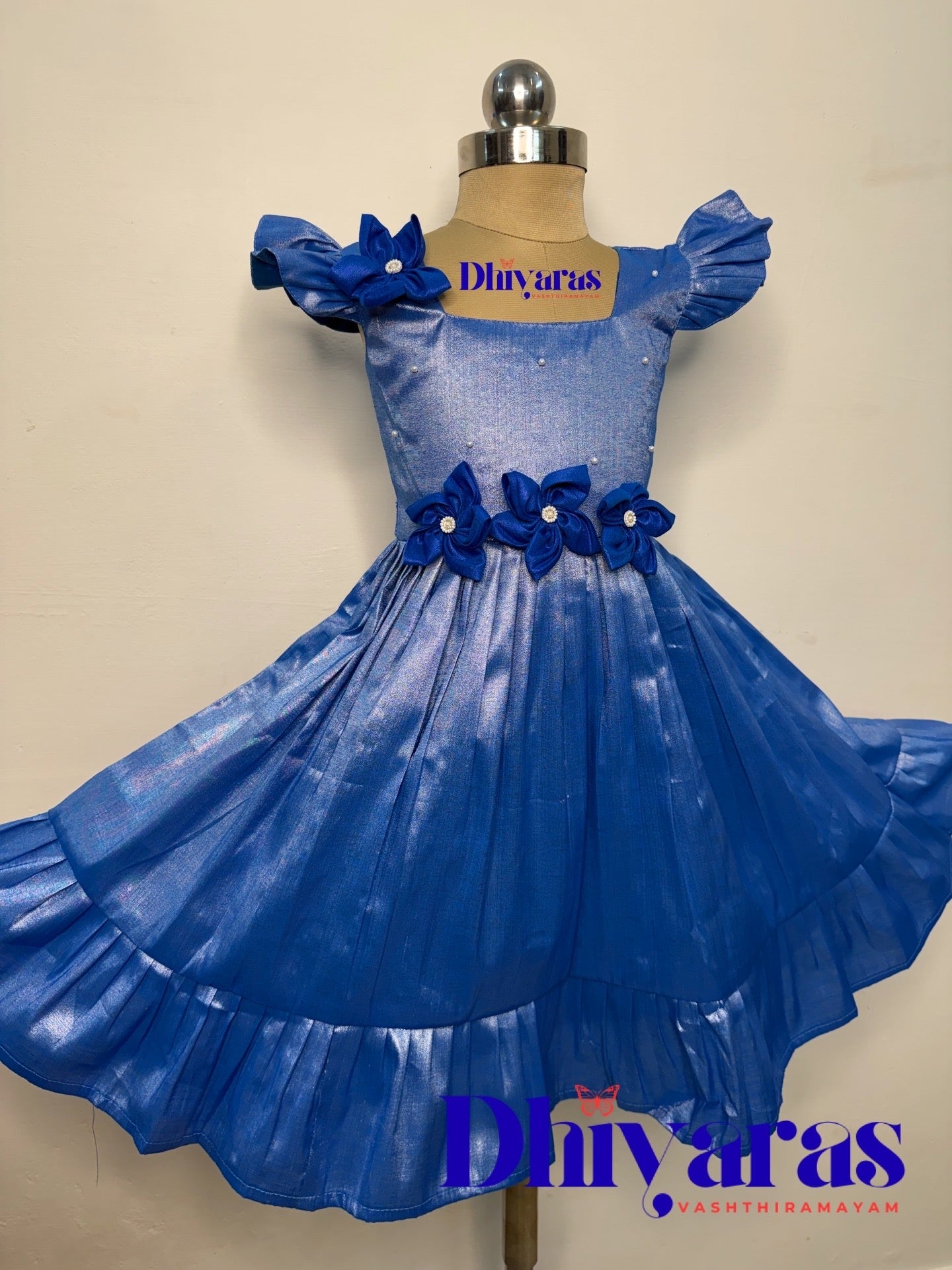 Elegant Pure tissue cotton frocks for kids