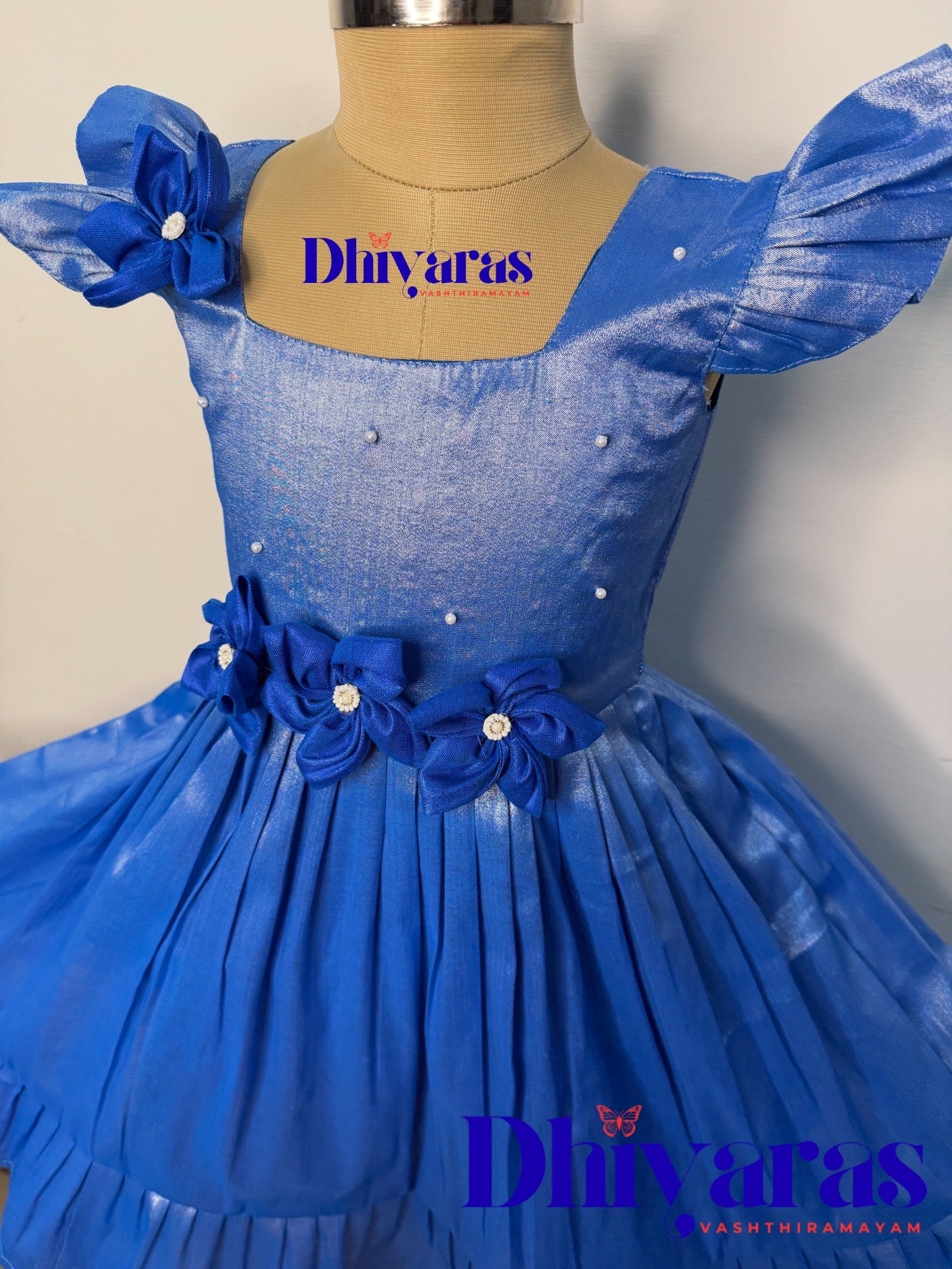 Elegant Pure tissue cotton frocks for kids