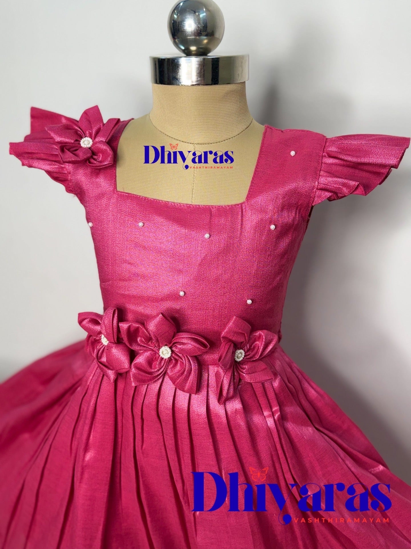 Elegant Pure tissue cotton frocks for kids