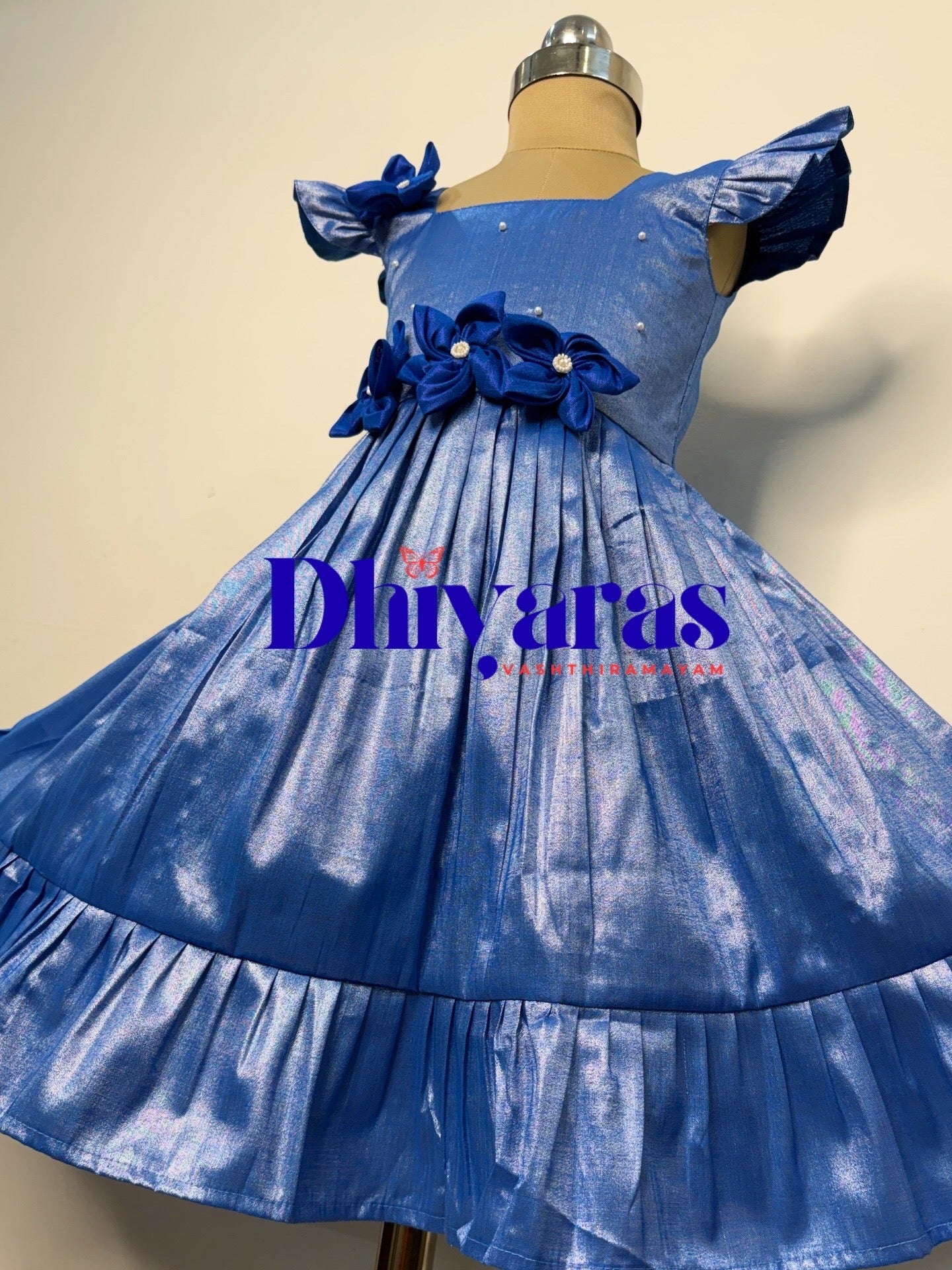 Elegant Pure tissue cotton frocks for kids