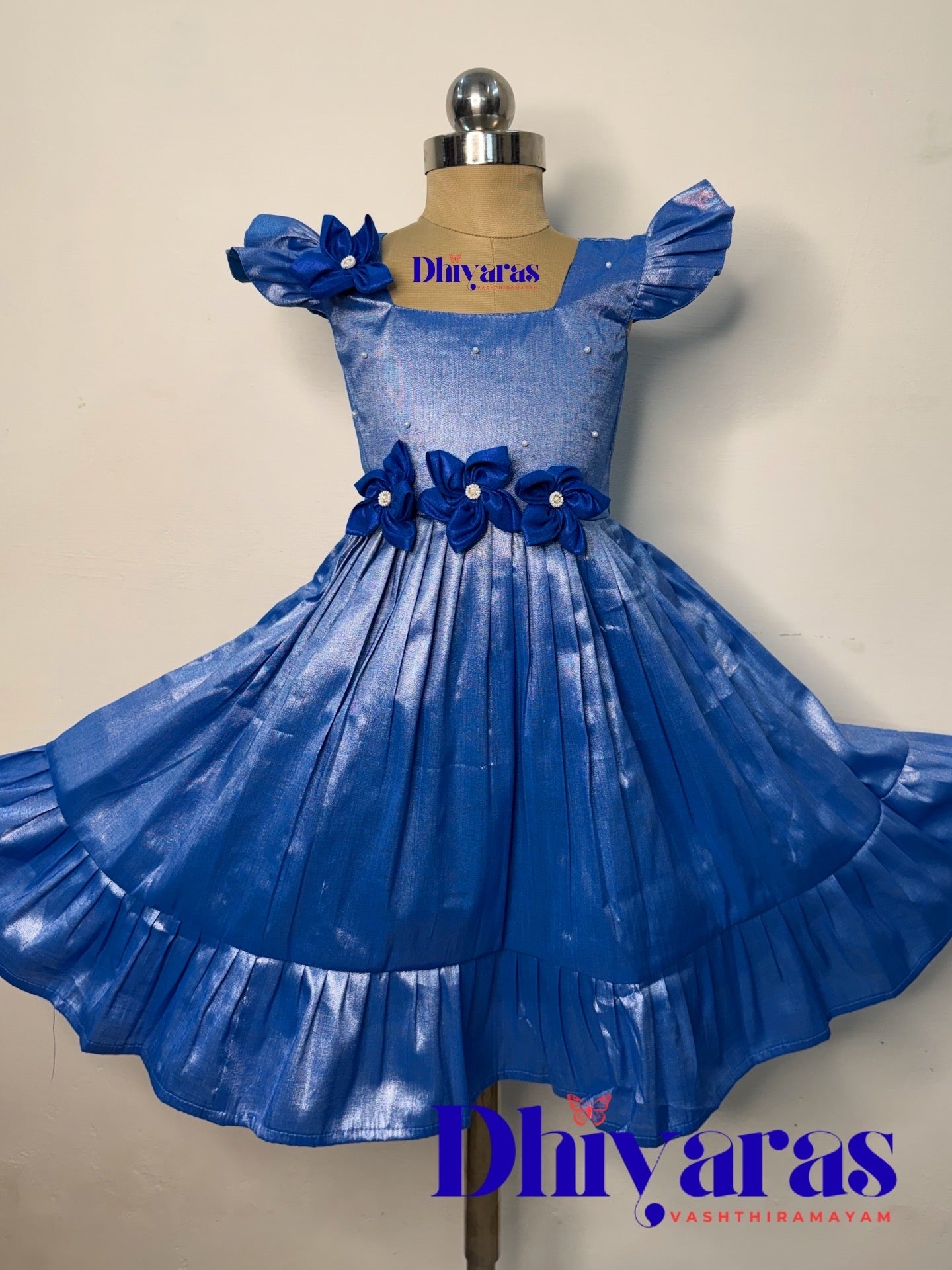 Elegant Pure tissue cotton frocks for kids