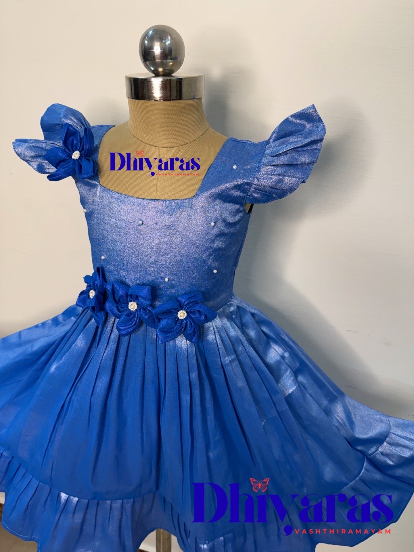 Elegant Pure tissue cotton frocks for kids