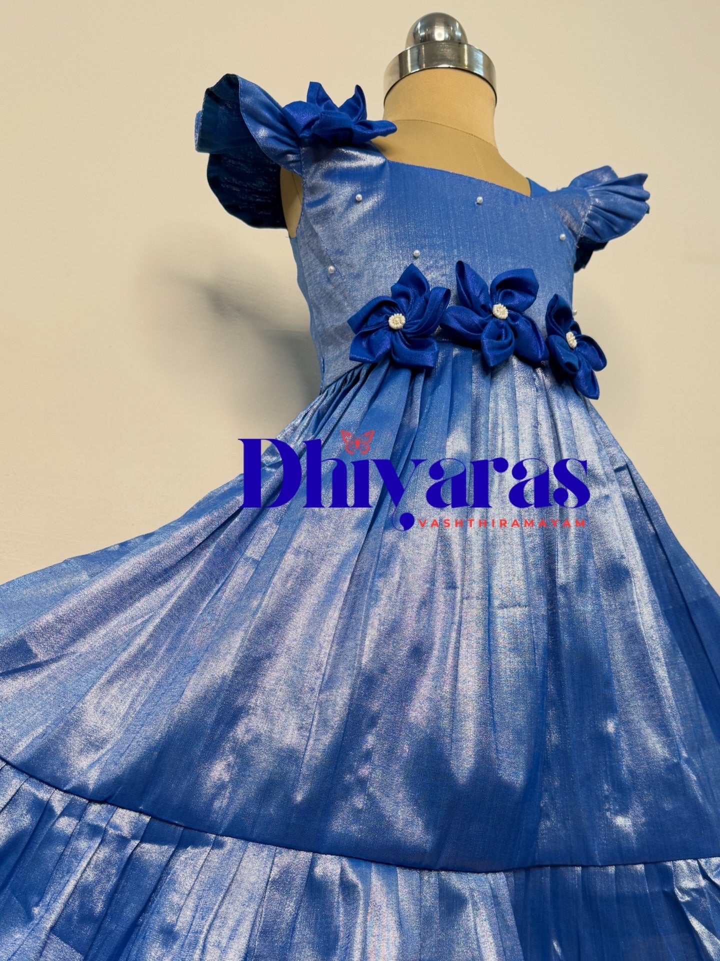 Elegant Pure tissue cotton frocks for kids