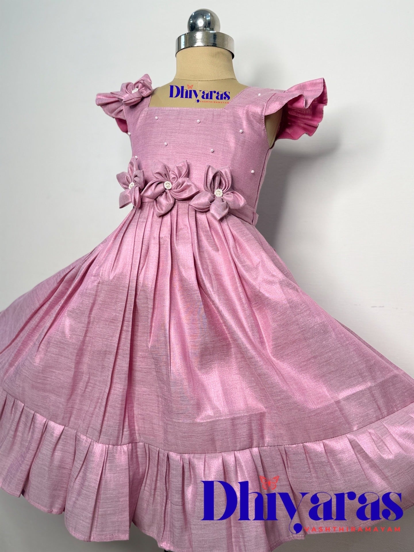 Elegant Pure tissue cotton frocks for kids